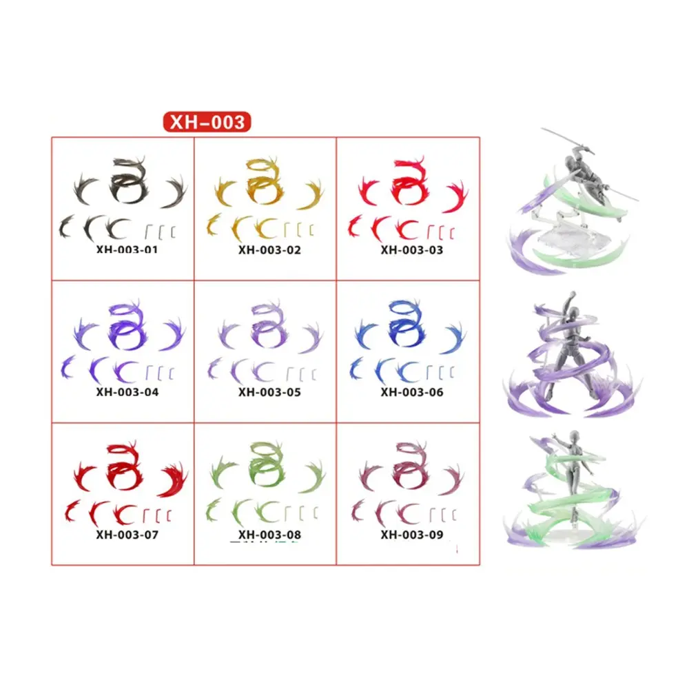 Anime Action Figures Fight Scenes Whirlwind Flame Special Effects Decoration For Effect Shf Superalloy Model DIY De Luz