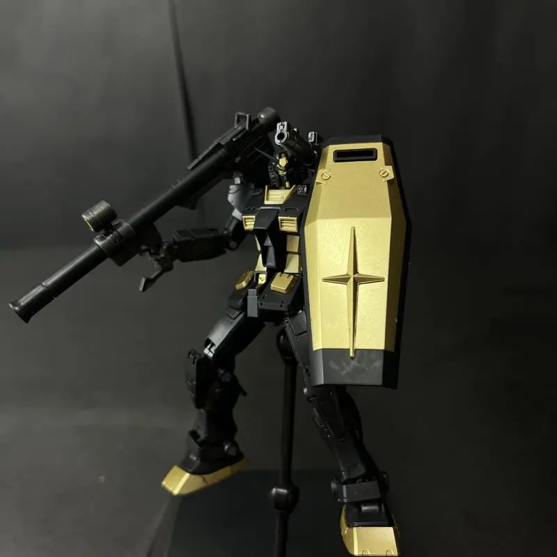 012 GTO Ganso Yuan Zu Black Gold Colour Scheme RX-78-2 HG 1/144 Assemble The Model Action Figure Decorative Toy Gift Collectible