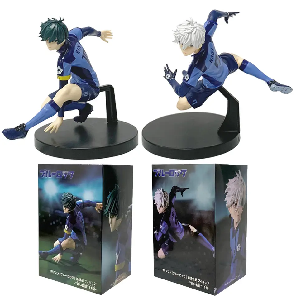 New Anime Figure BLUE LOCK Nagi Seishiro Rin Itoshi Action Figures Collection Model Figurine Doll Ornament Children Toy Gift