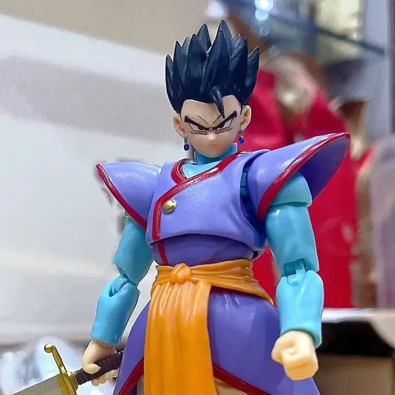 In Stock Dragon Ball Anime Figures Kaioshin Son Gohan Action Figure Supreme Kai God of Creation Shf Pvc Model Desktop Decoration