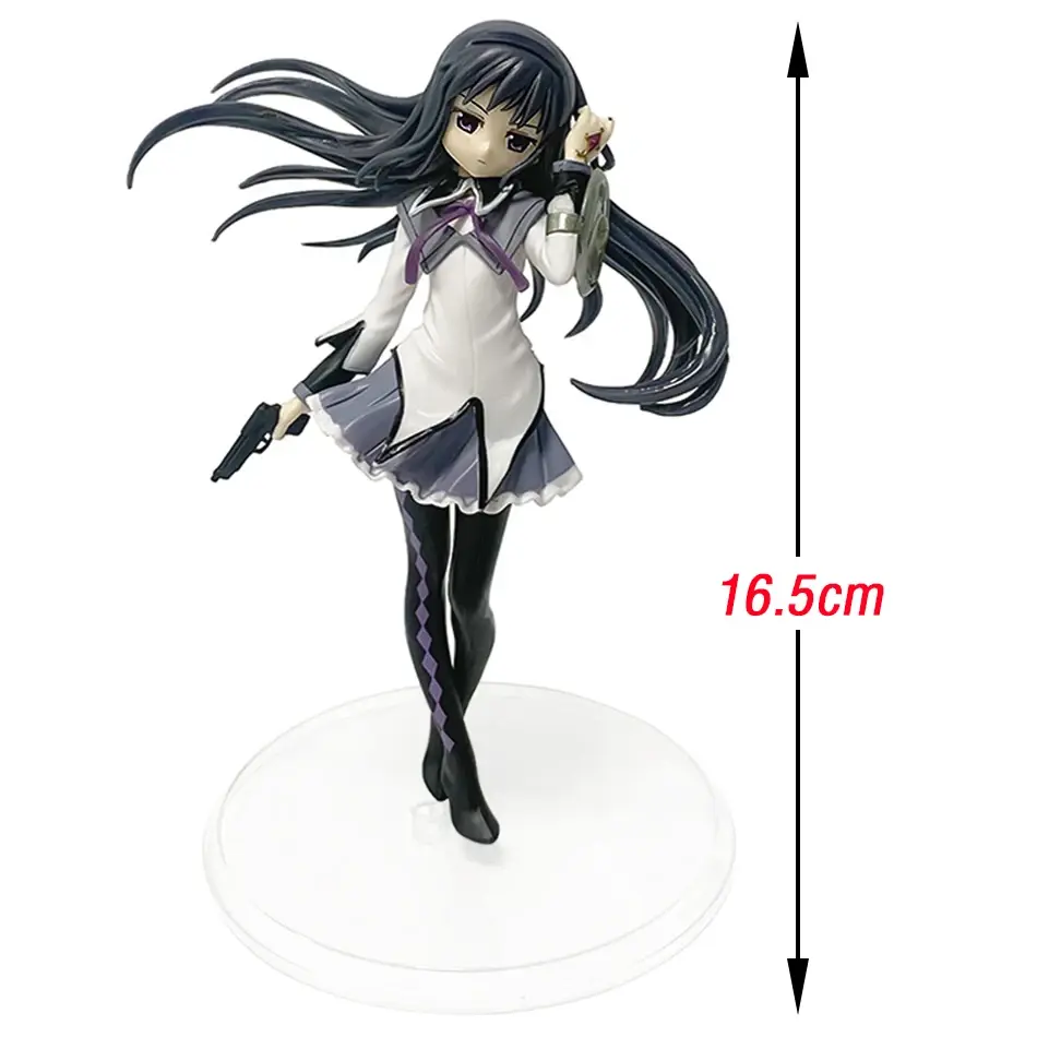 Anime Puella Magi Madoka Magica Figure 17cm Akemi Homura Action Figural Pvc Model Kawaii Decoration Doll Kids Toy Christmas Gift