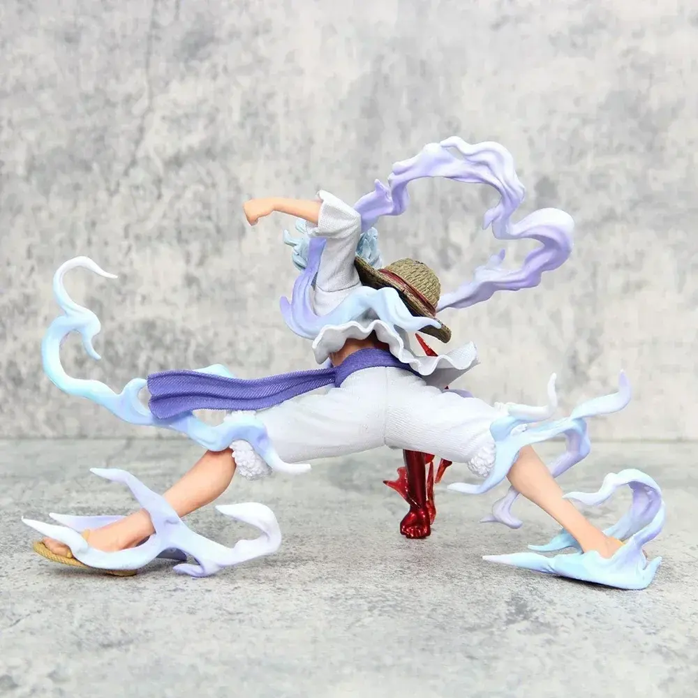 One Piece anime figures, Nika model, Gear 5 Luffy, Sun God design, PVC statue, decorative model, doll toys, 16 cm in height.