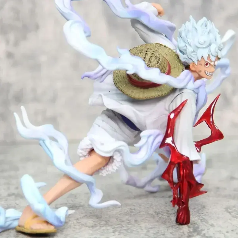 One Piece anime figures, Nika model, Gear 5 Luffy, Sun God design, PVC statue, decorative model, doll toys, 16 cm in height.
