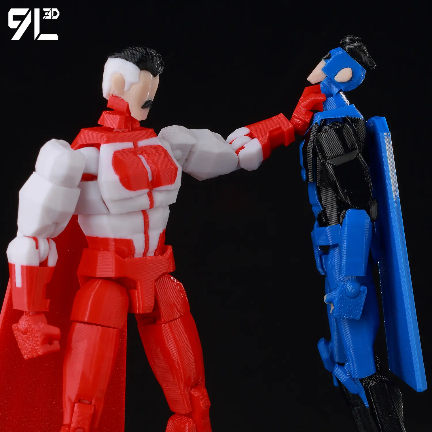 9L3D Printed Invincible Boy Lucky13 Dummy13 Conquer LEX Allen Superheroes Anime Toys Action Figures Mannequin Model Ornaments