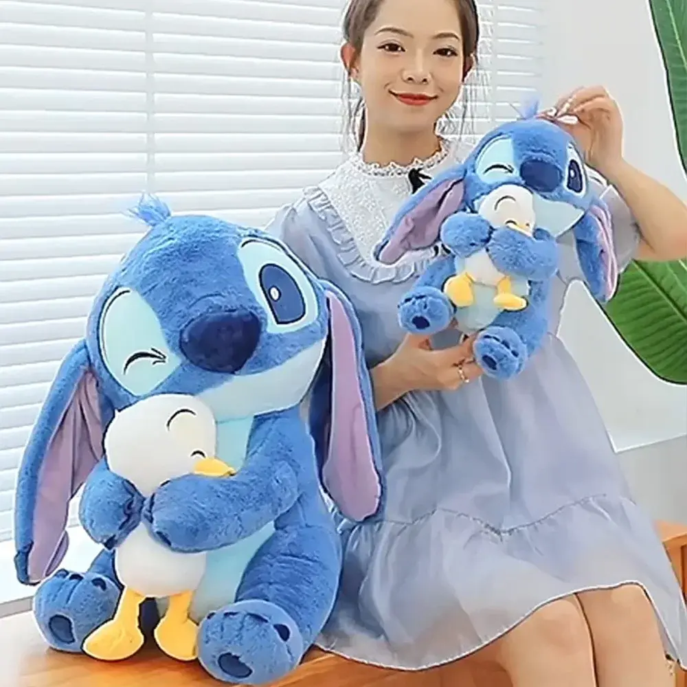 **30CM Kawaii Stitch Anime Figure Doll Cute Cartoon Sofa Pillow Appease Toy Fashion Bedroom Decoration Christmas Gift For Friend