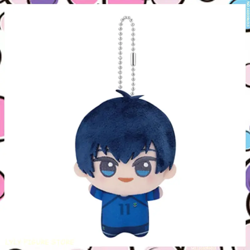 Hot 4Pcs/Set Anime BLUE LOCK Hiori You Isagi Yoichi Cosplay Plush Doll Fluffy Maumet Pendant Puppet Keychain Keyring Charm Gifts