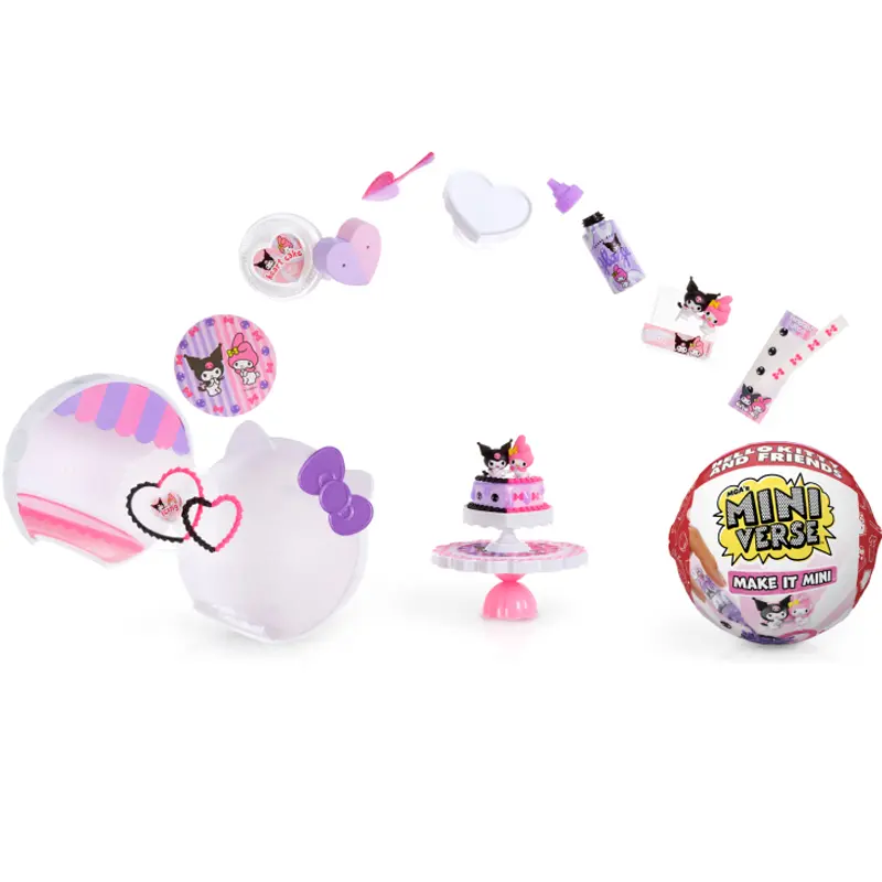 New 2025 Sanrio MGA Handmade Kulomi DIY Co branded Food Ball Second Generation Complete Trendy Play Toys Girls Gifts