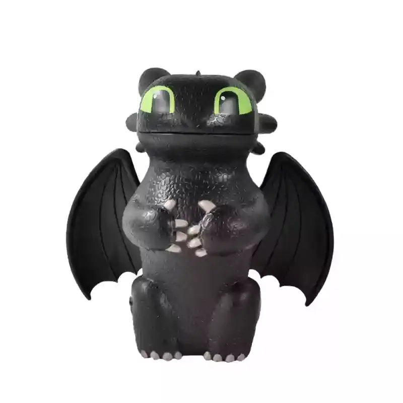 New Toothless Popcorn Shaped Bucket Water Cup How To Train Your Dragon Movie Peripherials Toys Cute Kawaii Model Birthday Gift