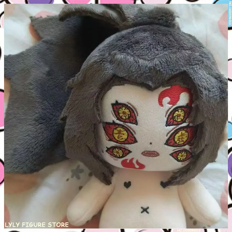 20cm Demon Slayers:Infinity Castle Anime Figure Cotton Dolls Plush Stuffed Doll Body Dress Up Plushie Toys Collectible Gifts