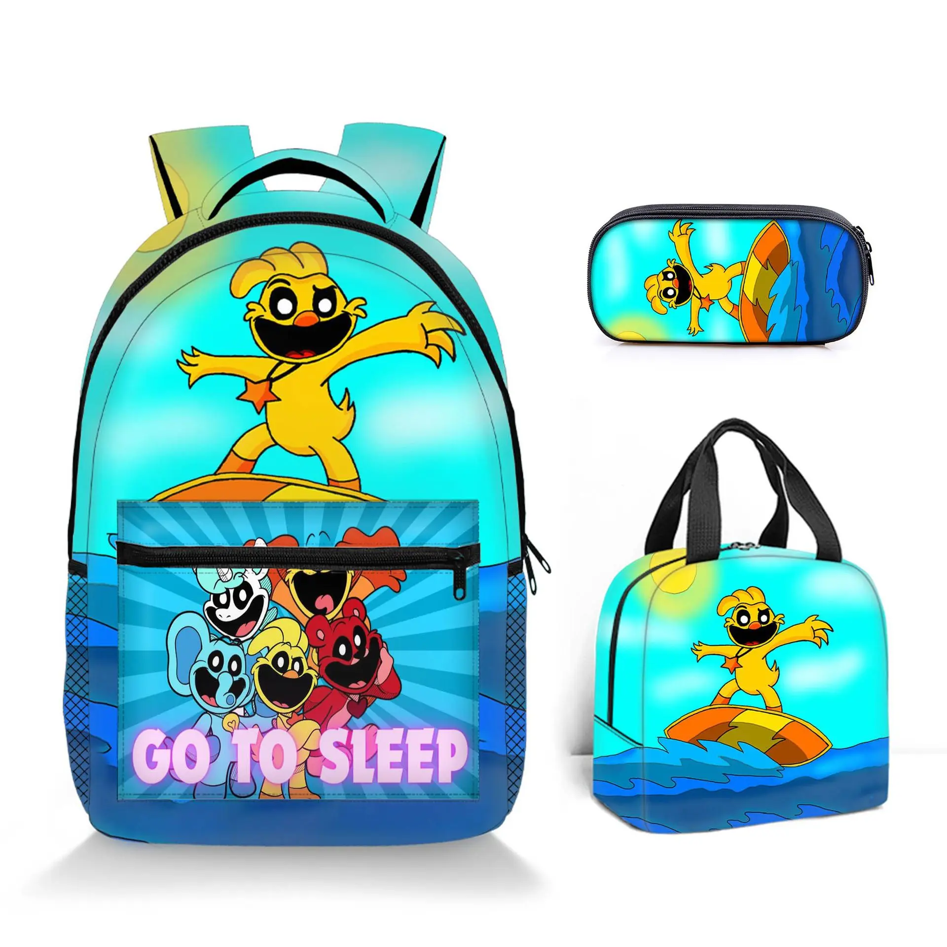 The Amazing Digital Circus Backpack Smiling Critters Cartoon Anime Game School Bag Set Large-Capacity Laptop Mochila Kids Bag