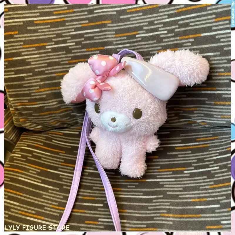 Kawaii Anime Sugarbunnies Mascot Plush Shirousa Kurousa Bag Pendant Decoration Plushies Toy Doll Kids Girls Birthday Gifts