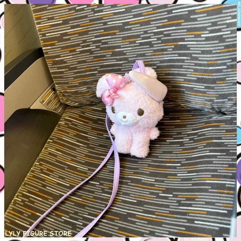 Kawaii Anime Sugarbunnies Mascot Plush Shirousa Kurousa Bag Pendant Decoration Plushies Toy Doll Kids Girls Birthday Gifts