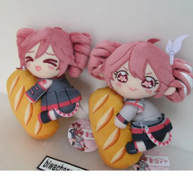 New Teto French Baguette Kasane Teto Plush Kawaii Anime Figures Plushies Stuffed Doll Girls Figurine Doll Home Decora Toy Gifts