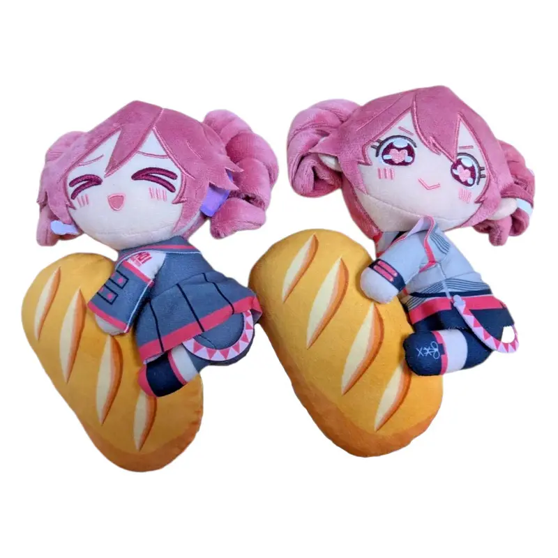 New Teto French Baguette Kasane Teto Plush Kawaii Anime Figures Plushies Stuffed Doll Girls Figurine Doll Home Decora Toy Gifts