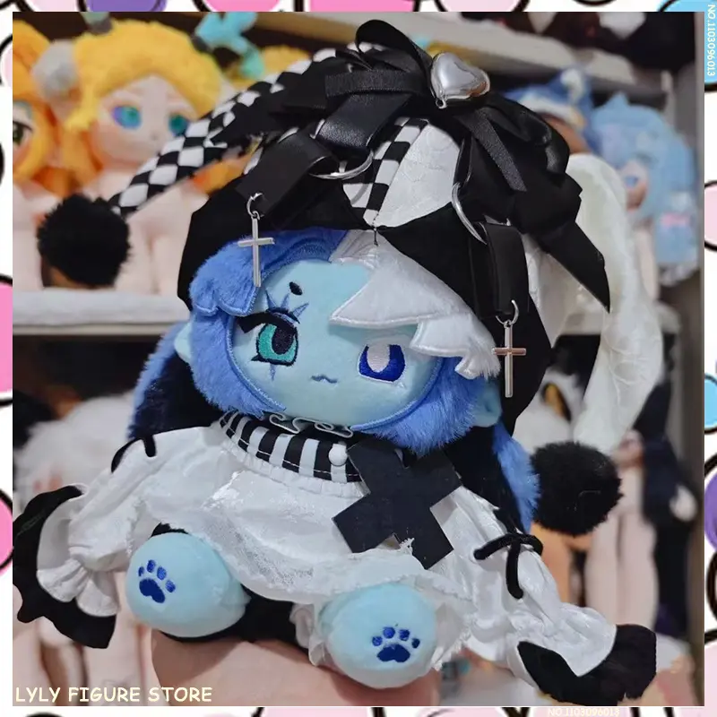 In Stock 20CM Shadow Milk Cookie Plush Dolls Body Cartoon Game Peripherals Cosplay Dress Up Cotton Doll Clothes Toy Gifts Custom