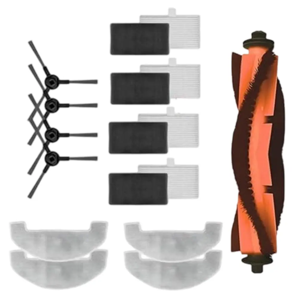Main Side Brush Filter Mop Cloth Kit For Mova E10 E20 PLUS Vacuum Cleaners Includes Replacement Parts For Deep Cleaning Floors
