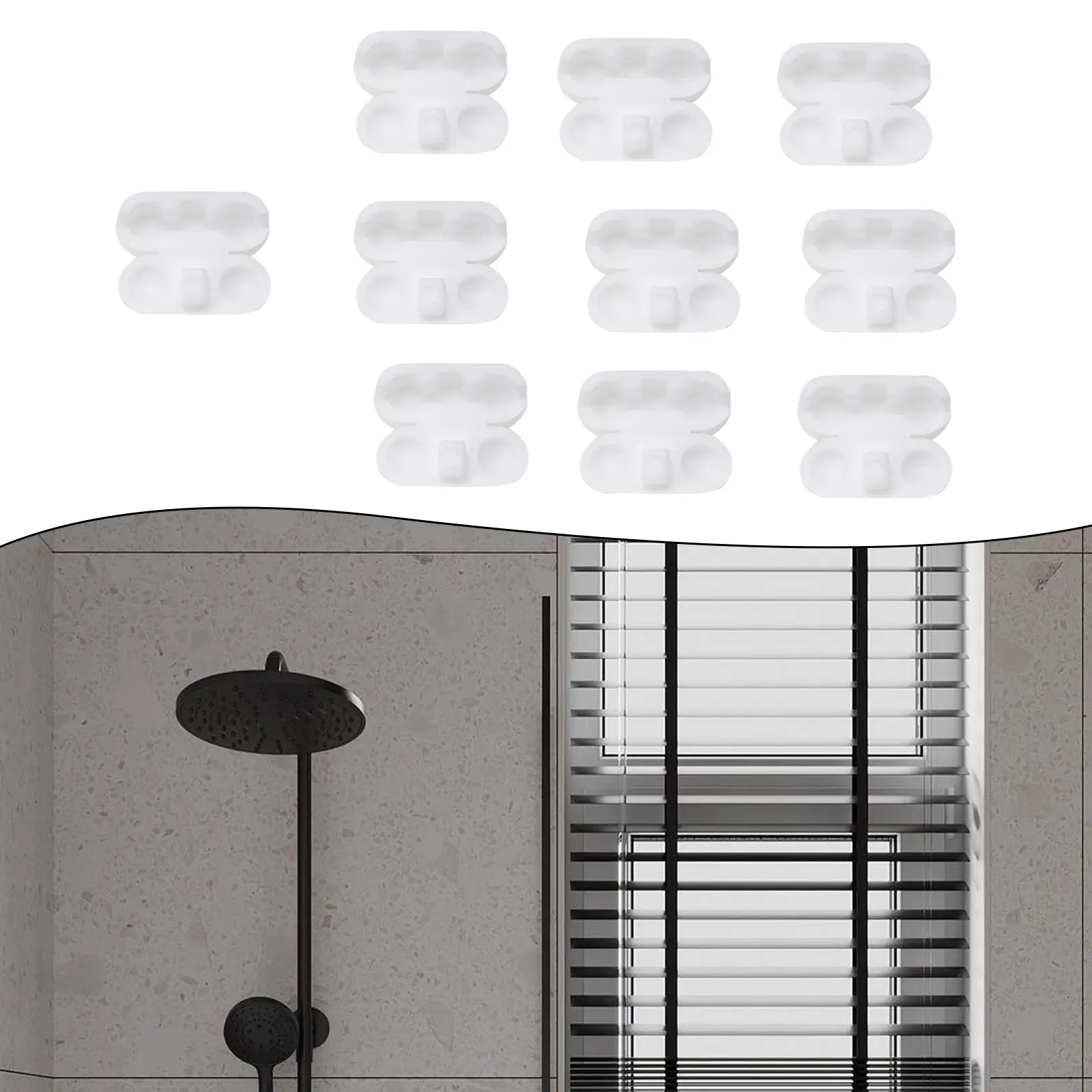 10/20/30 Pcs Bead Buckle Curtain Blinds Roller Blinds Bead Chain Bead Buckle Vertical Blinds Accessories Plastic 10 Ball Chain