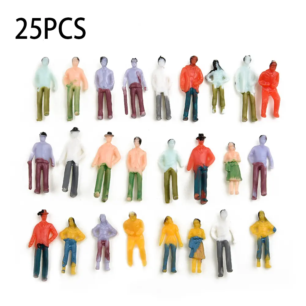 20/100pcs Plastic Model Train Artificial Miniature Tree Scenery Railroad Decoration Building Landscape Accessories