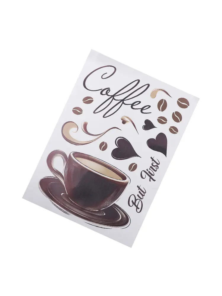 Coffee Nook Decor Coffee Cup Wall Sticker Versatile Home Decor Item Art Caf Home Caf Decoration Playful Kitchen Decor