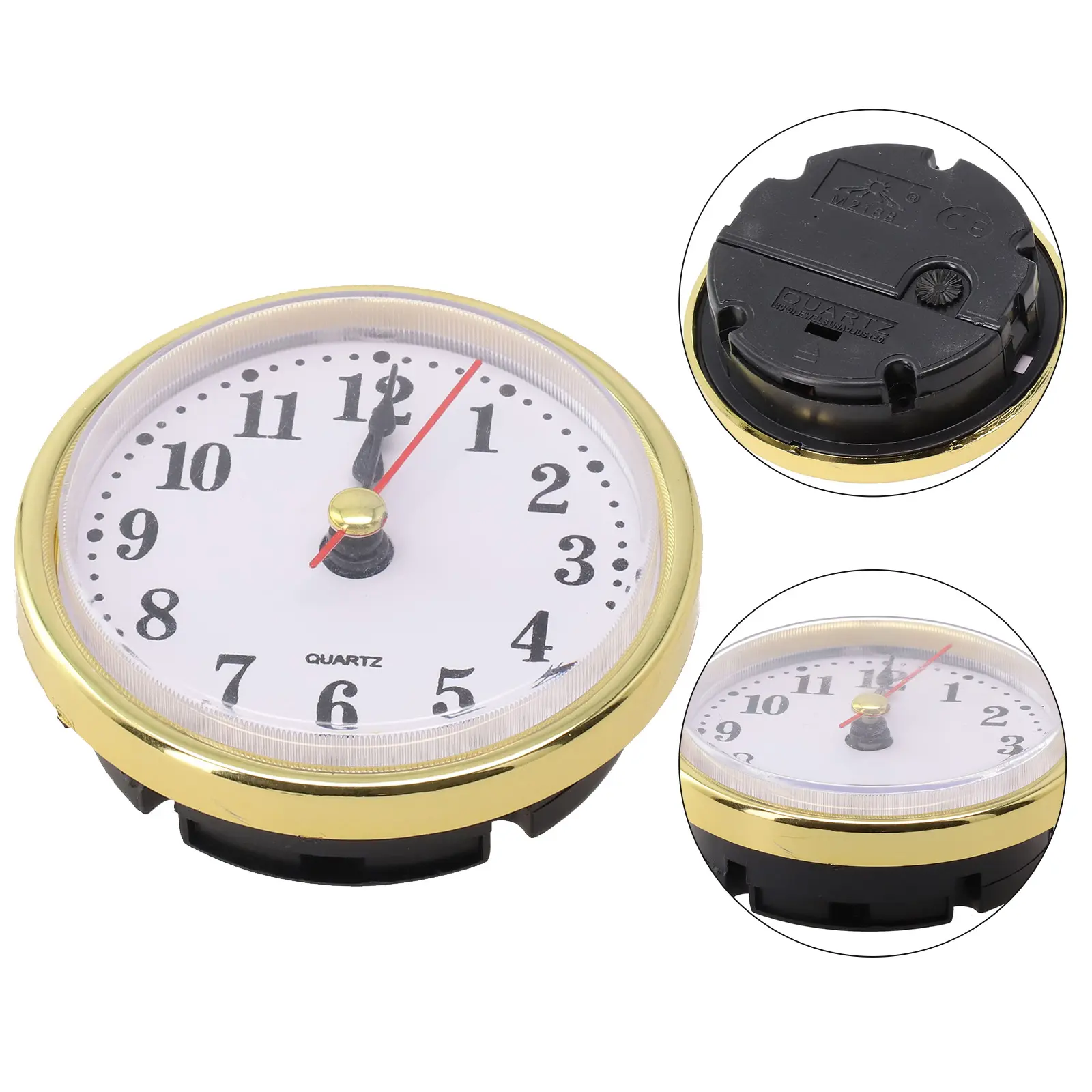 65MM Quartz Clock Rts Movement Replacement DIY Gold Silvery Arabic Numbers Home Decor DIY Supplies For Office Livingroom