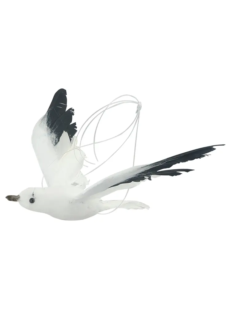 Craft Simulated Seagull Hanging Statue Ornament Handmade Realistic Artificial Feathered Flying Seagull Druable