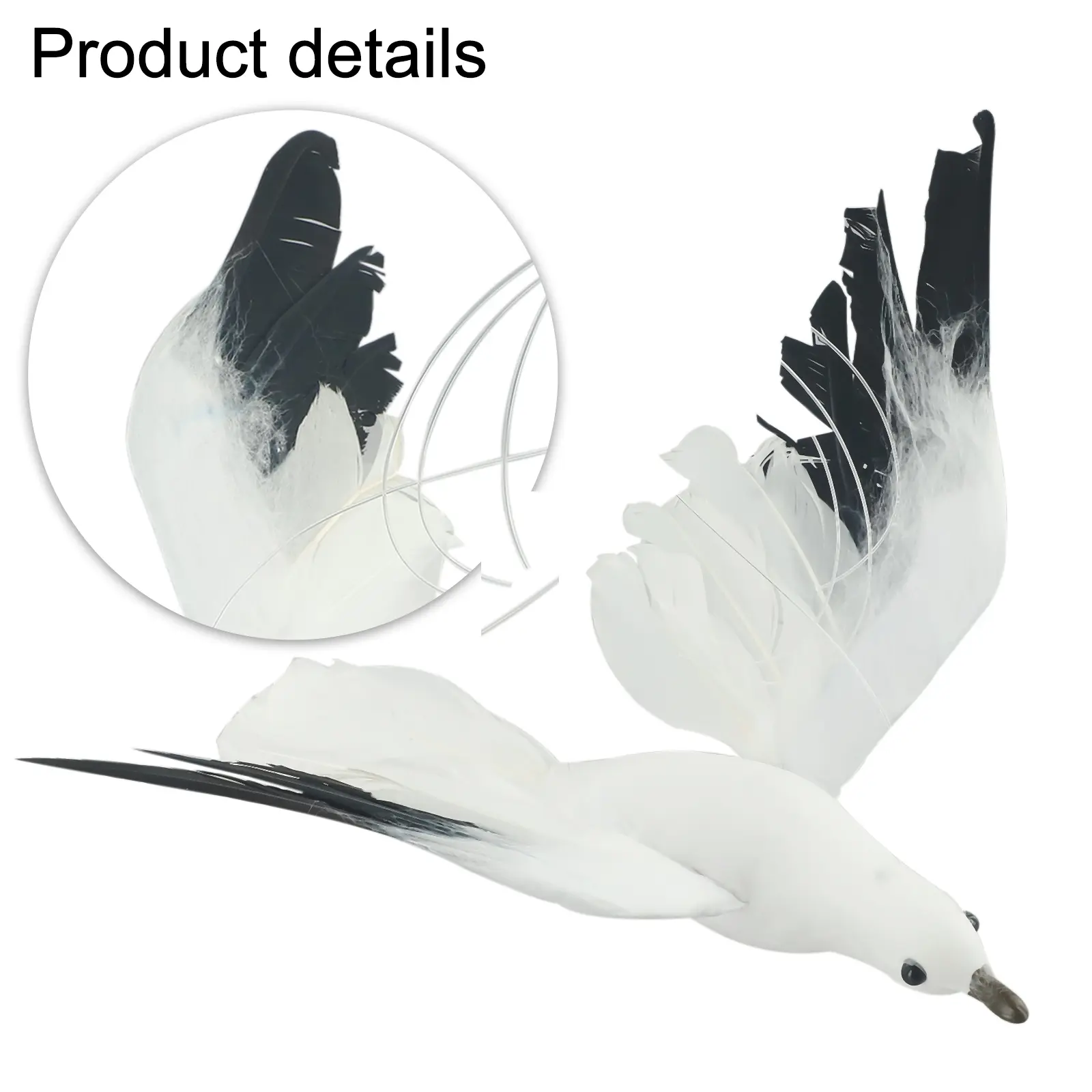 Craft Simulated Seagull Hanging Statue Ornament Handmade Realistic Artificial Feathered Flying Seagull Druable