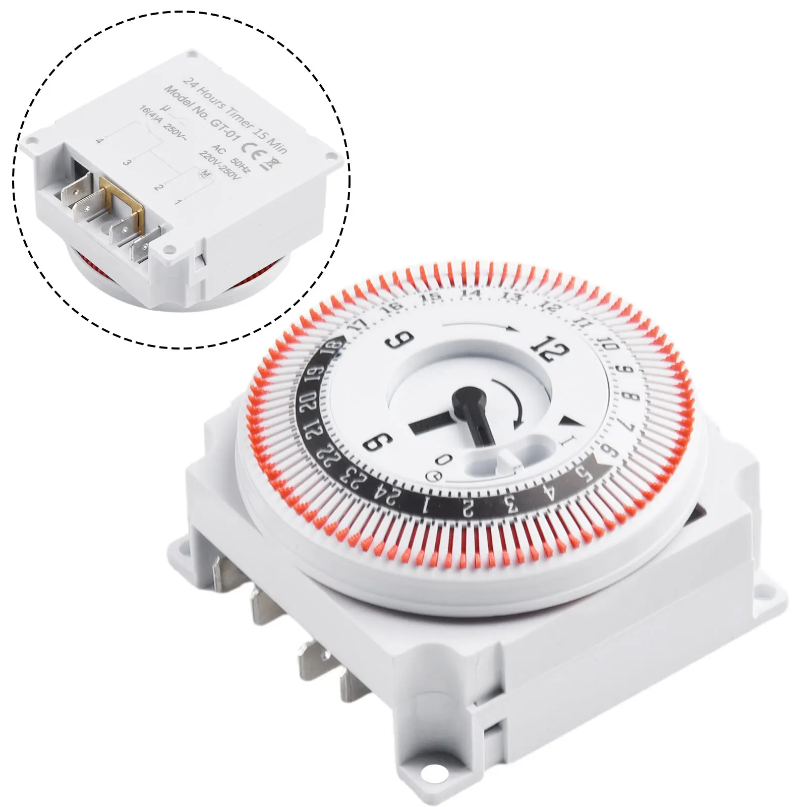 Mechanical 24 Device Switch Protect Panel -10~55degree High quality Timing Panel 250V 50Hz Timer Industrial 2018 Hot