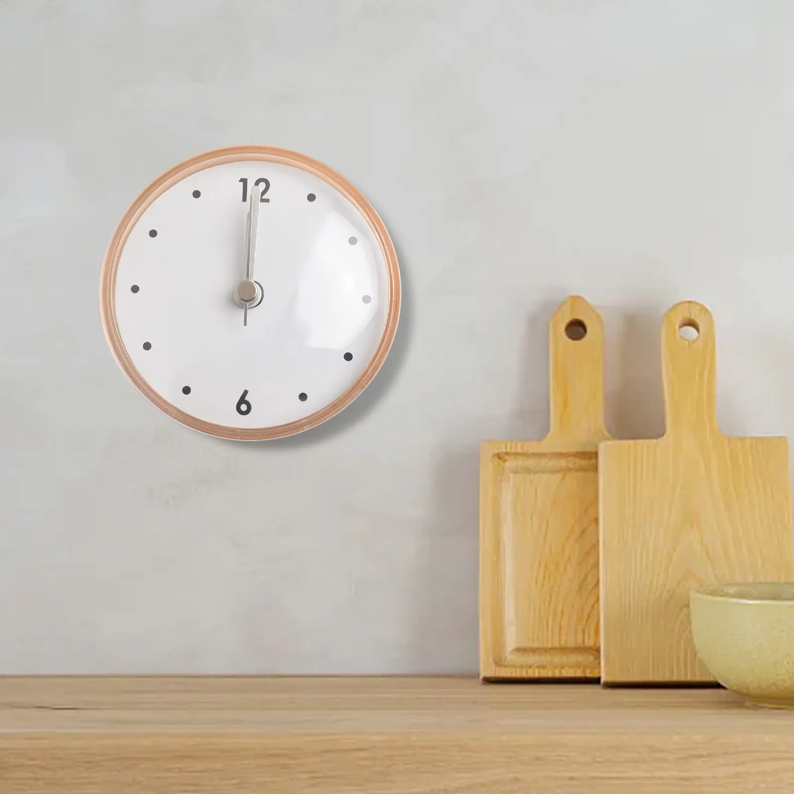 Suction Cup Clock Wall Clock Plastics 1pcs 75x75mm Anti-Fog Black Blue Green Pink Kitchen Kitchen Sucker Wall Clock
