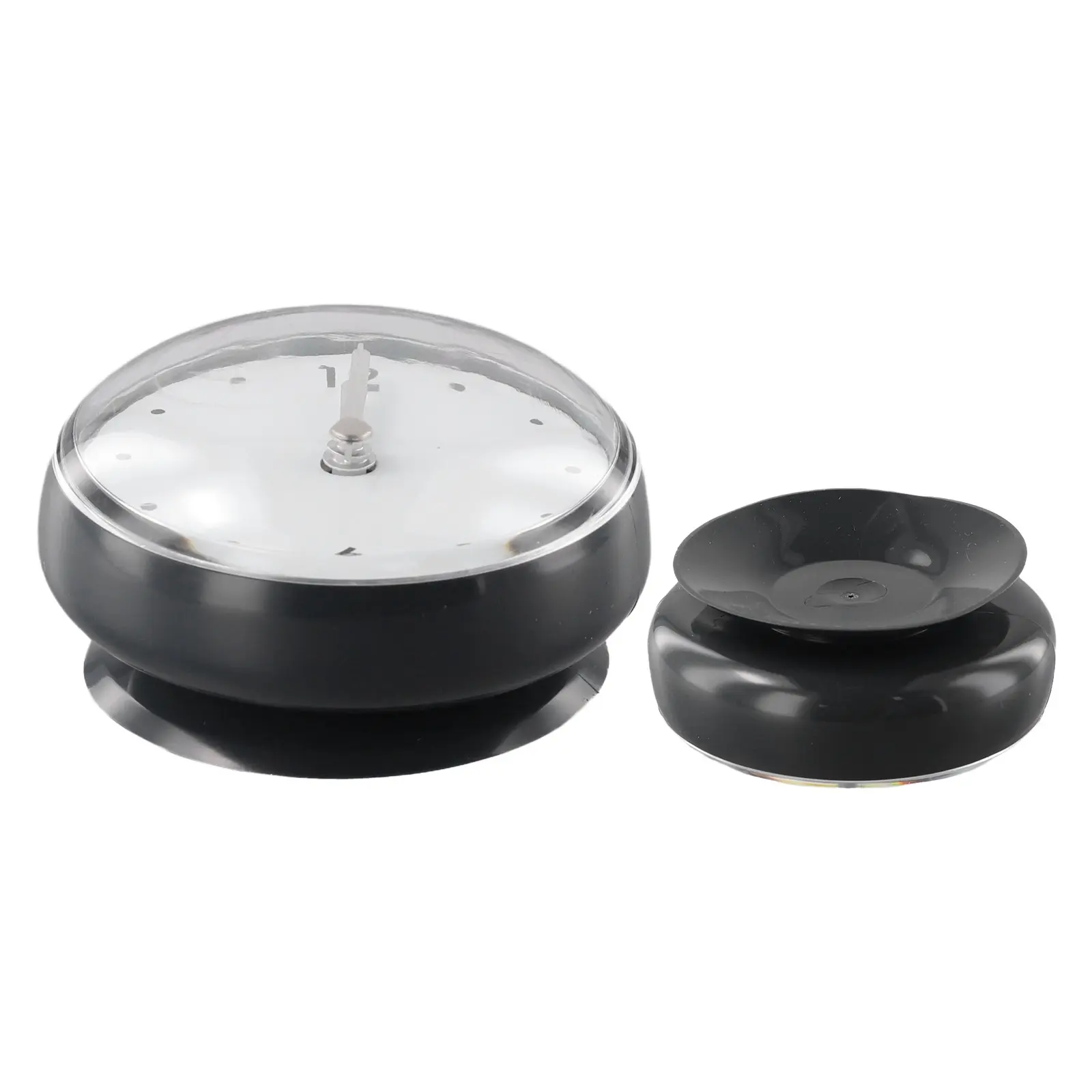 Suction Cup Clock Wall Clock Plastics 1pcs 75x75mm Anti-Fog Black Blue Green Pink Kitchen Kitchen Sucker Wall Clock