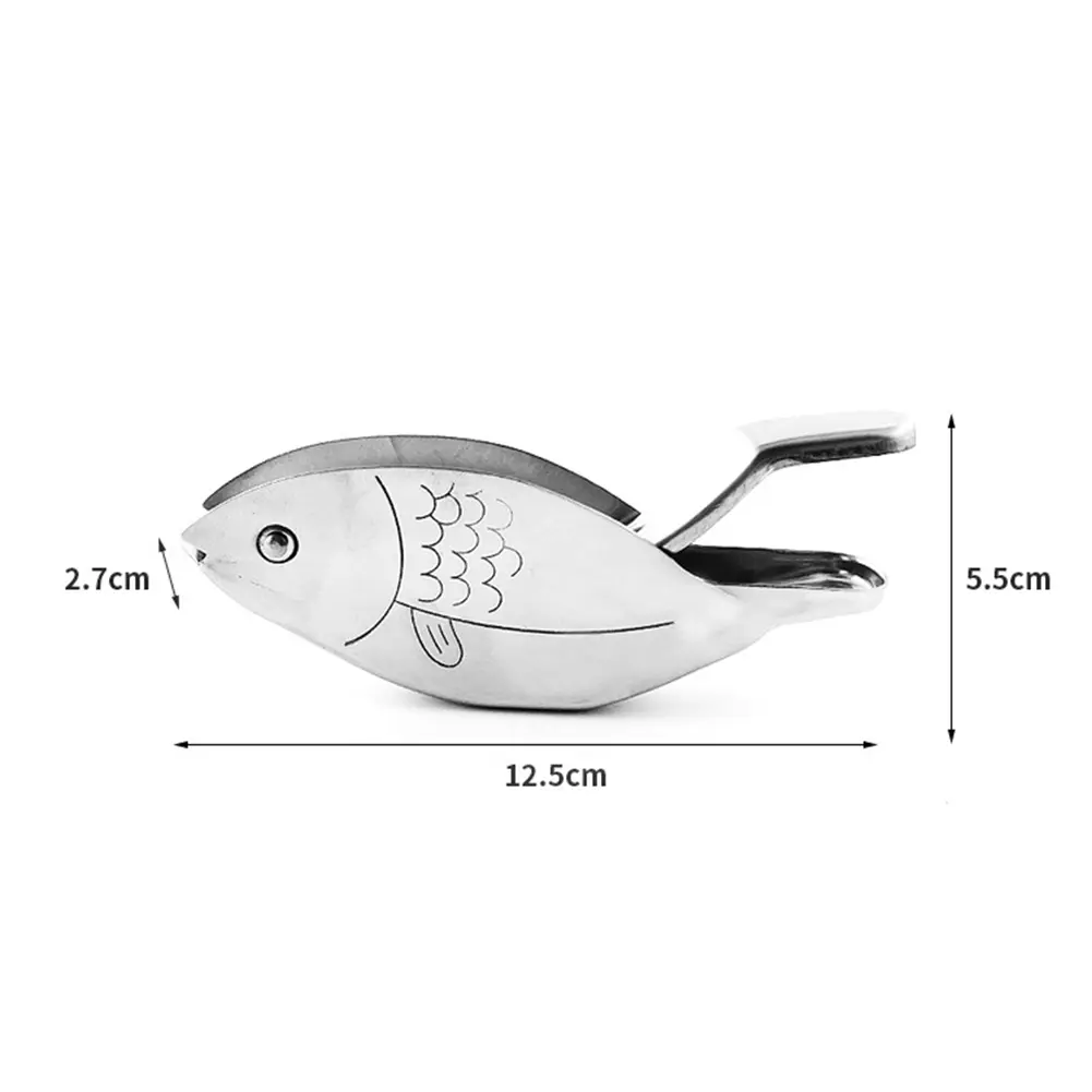 Stainless Steel Lemon Juicers With Fish Manual Juicer Squeezer For Kitchen Home Lemon Juicer Fish Type Manual Lemon Juicer