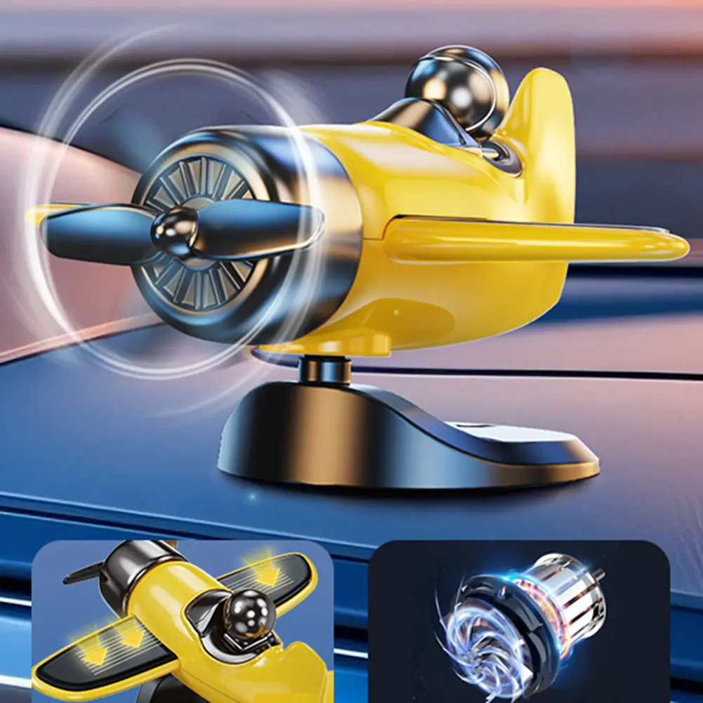 Car Pilot Accessory Propeller Light Sensing Toy Pilot Car Decoration ABS Material Car Interior Decor Exquisite Design