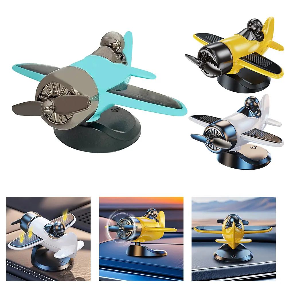 Car Pilot Accessory Propeller Light Sensing Toy Pilot Car Decoration ABS Material Car Interior Decor Exquisite Design