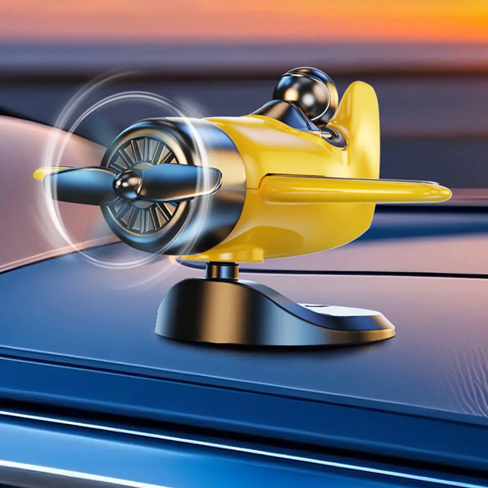 Car Pilot Accessory Propeller Light Sensing Toy Pilot Car Decoration ABS Material Car Interior Decor Exquisite Design