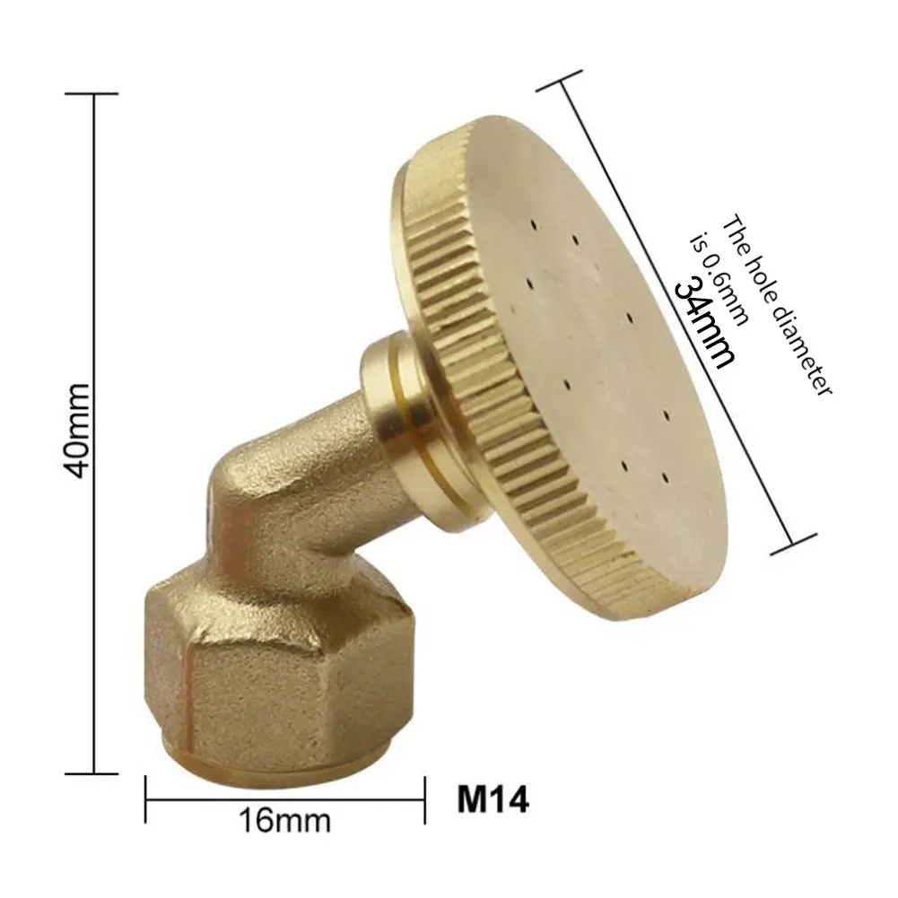 8-Hole Brass Sprayer Nozzle Atomizing Spray Fitting Hose Fitting Garden Nozzle Electric Spray Part Dispenser 8-hole Nozzle