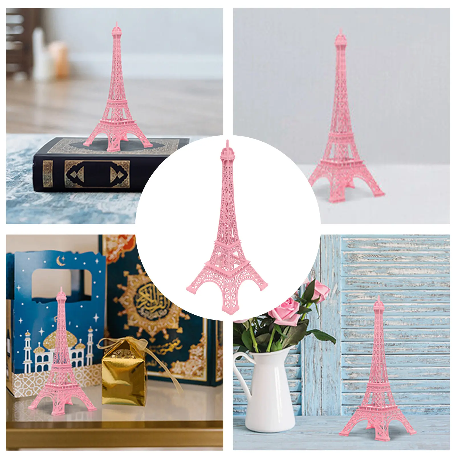 Creative Pink Eiffel Tower Model Creative Pink Eiffel Tower Model Decor Statue Eiffel Tower Pink Cm Handicraft