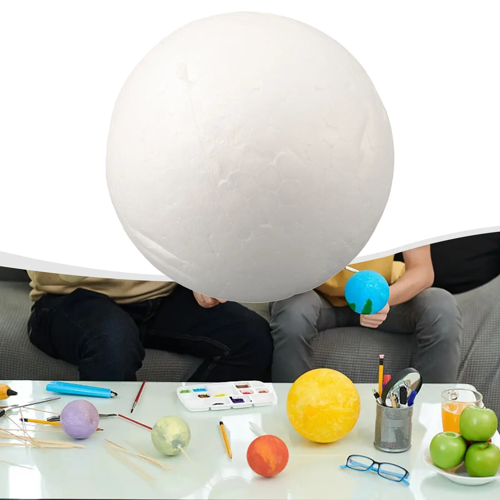 6-12cm Modelling Polystyrene Foam Balls White Craft Balls DIY Hand-painted Gifts Accessory Wedding Celebrations Event Supplies