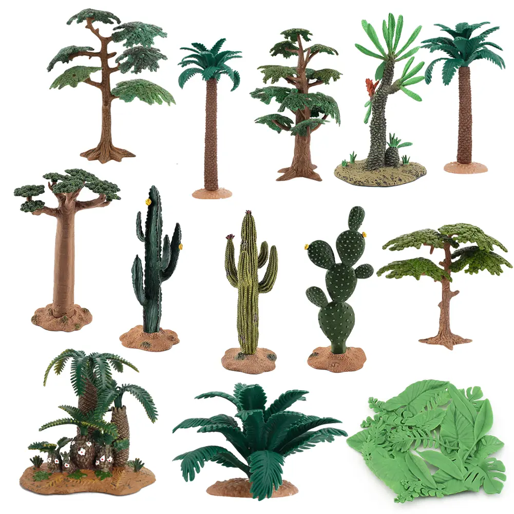 Plant Model Simulation Tree Artificial Farm Beautiful DIY Decor Decoration Farm Accessory Figures For Children High Quality
