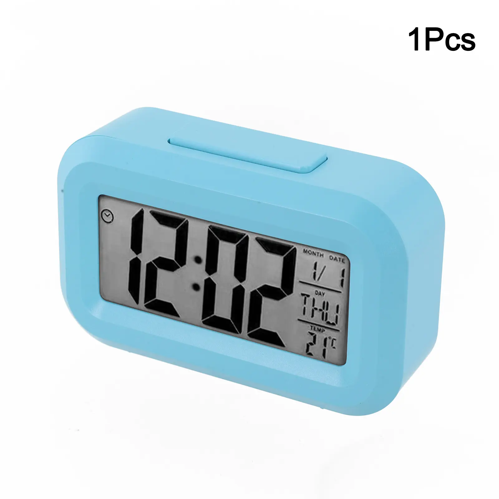 Alarm Clock Digital Alarm Clock 9*2.5*5.5 Cm Date Temperature Display Snooze Mode Desktop Decor Household Supplies