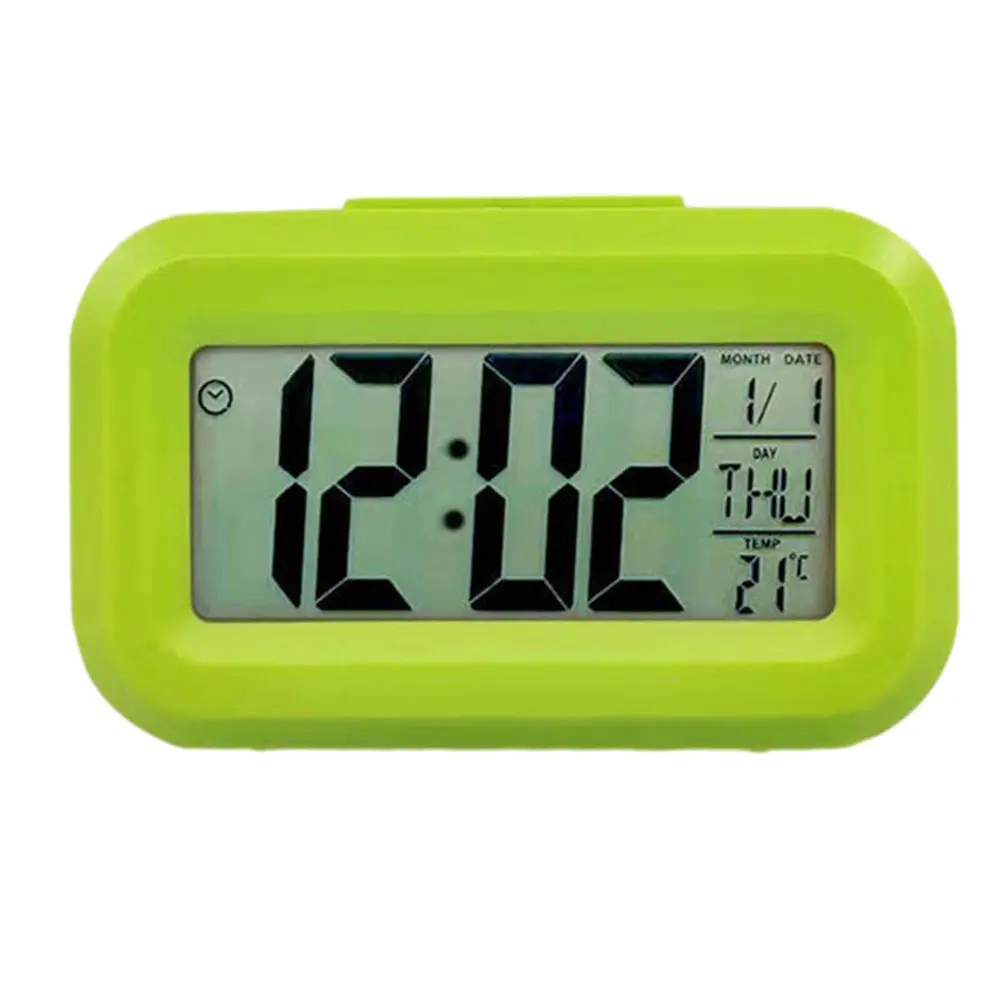 Alarm Clock Digital Alarm Clock 9*2.5*5.5 Cm Date Temperature Display Snooze Mode Desktop Decor Household Supplies