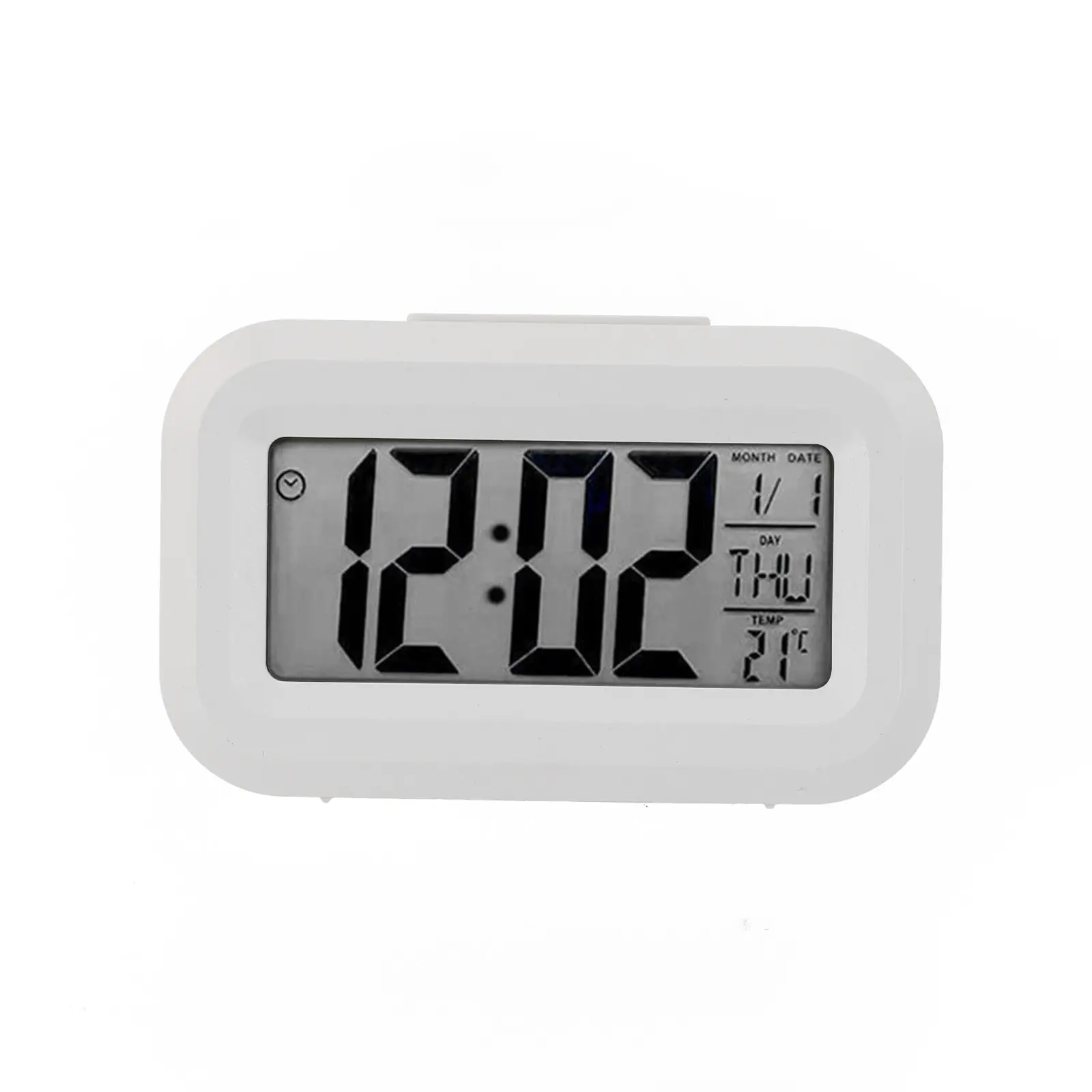 Alarm Clock Digital Alarm Clock 9*2.5*5.5 Cm Date Temperature Display Snooze Mode Desktop Decor Household Supplies