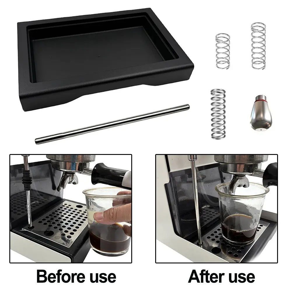 Low Drip Tray For Gaggia Classic Pro Include 6 Bar 9 Bar And 12 Bar OPV Low Drip Tray Coffee Machine Low Waste Water Box