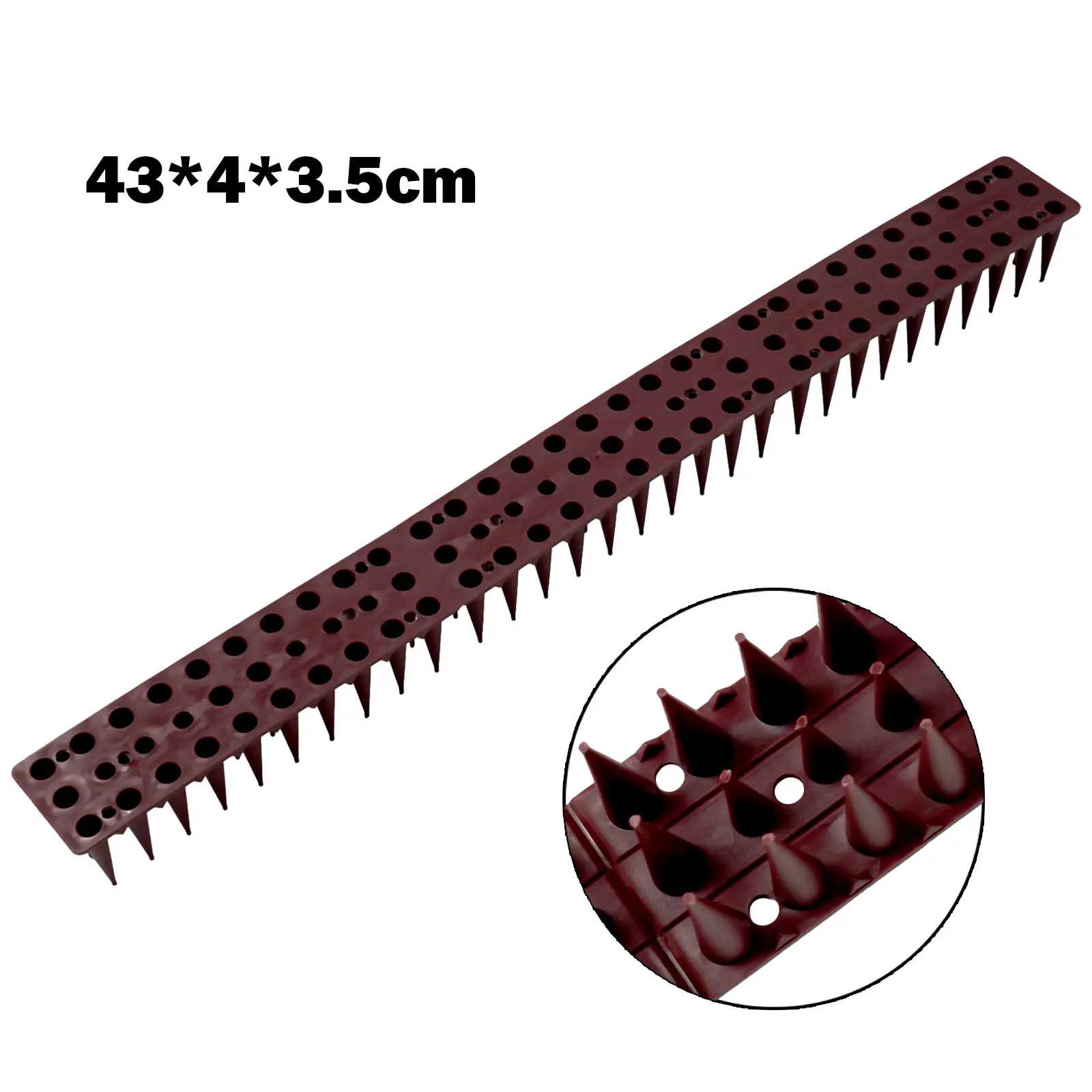 1pc Wall Fence Deterrent Defender Spikes For Anti Cat Climb Bird Animals High-quality Plastic Garden Adjustment Protection Tools
