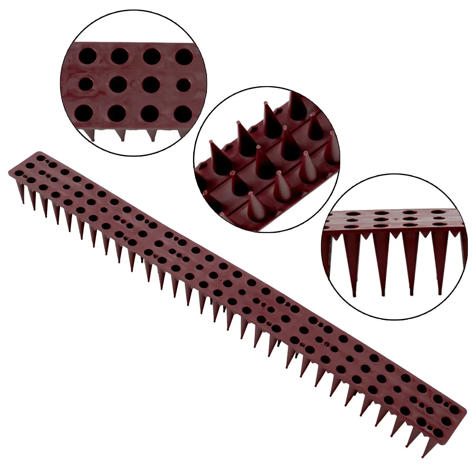 1pc Wall Fence Deterrent Defender Spikes For Anti Cat Climb Bird Animals High-quality Plastic Garden Adjustment Protection Tools