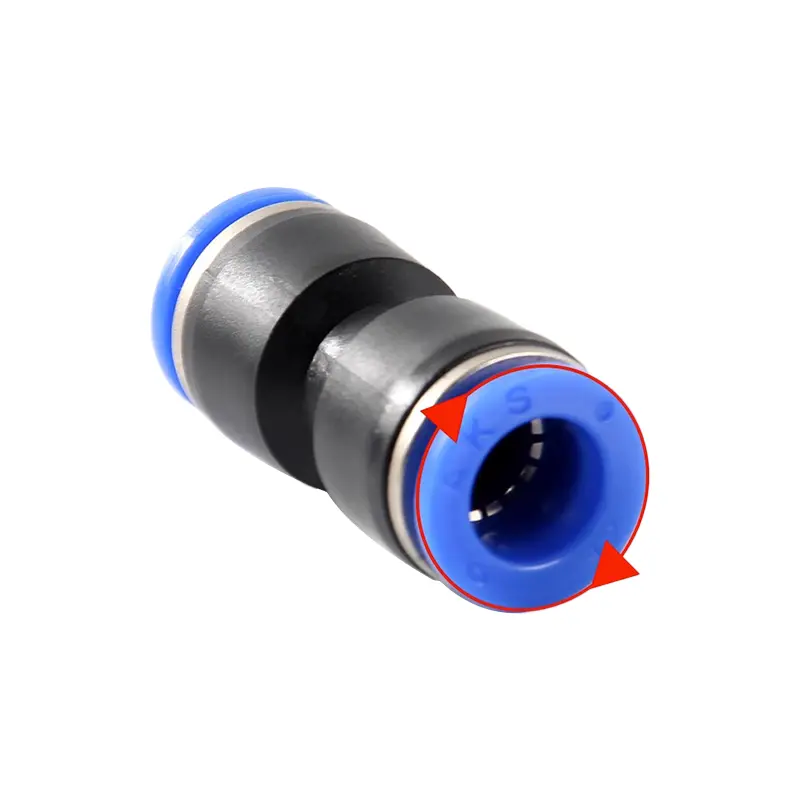 10PCS Quick Pneumatic Air Fitting Connector PU Push in Straight Pneumatic Hose Connector Components 4 6 8 10 12 16 mm