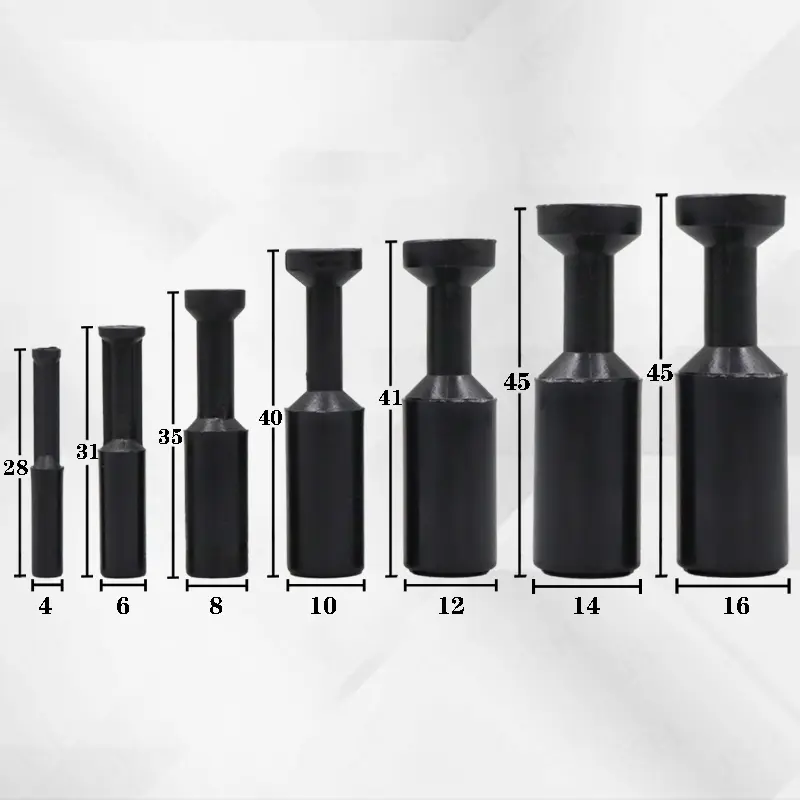 5PCS PP Pipe Plug Pneumatic Blanking Plug 4 6 8 10 12 14 16mm Air Hose Pipe Fitting Connector Plastic Quick Connector