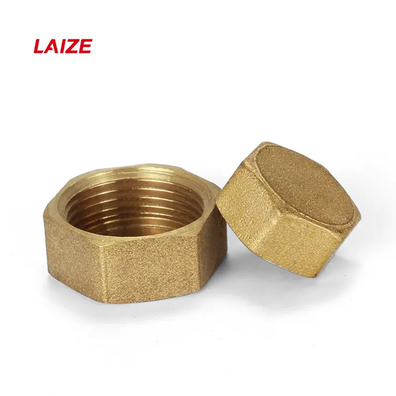 BSP 1/8"1/4"3/8"1/2"3/4'' Male&Female Threaded Brass Pipe Hex Head Brass Stopper End Cap Plug Plumbing Fitting Connector Adapter