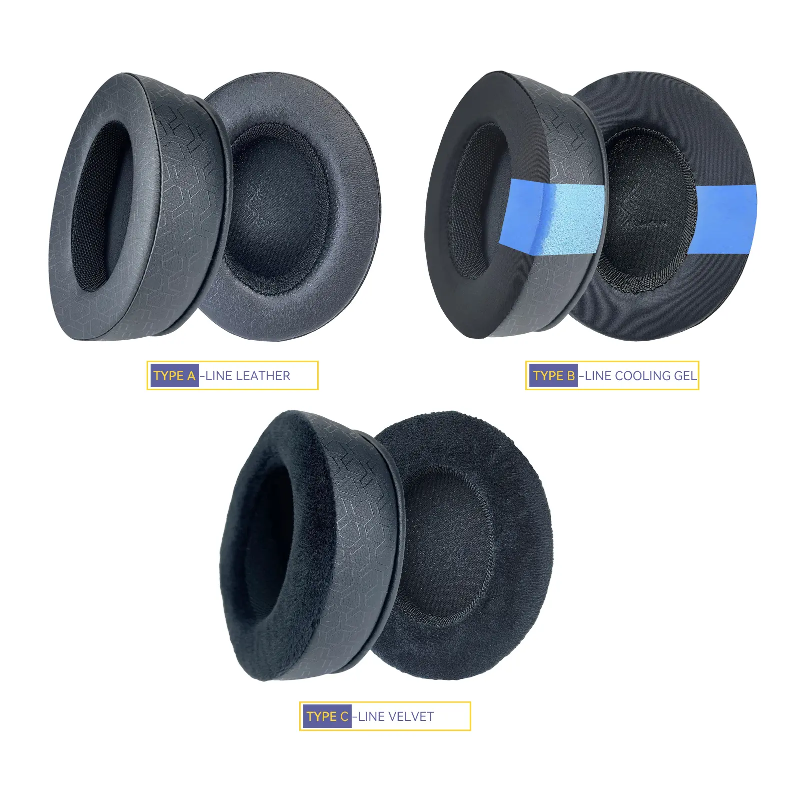 FIUNIE Replacement Ear Cushion Pads for Steelseries Arctis 7,7X,7P,9,9X,Pro Headphones Earpads Earmuffs Sleeve Headset Headband