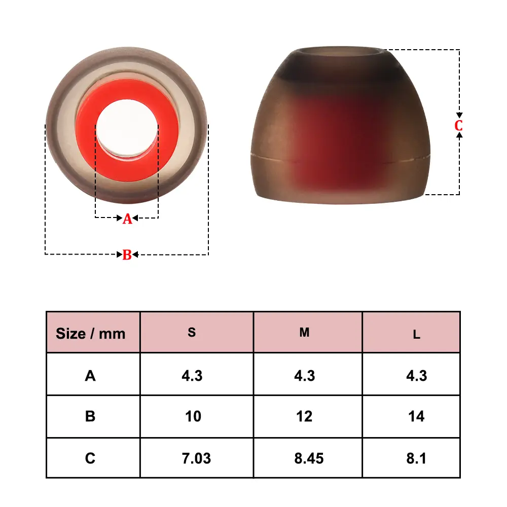 Celest Silicone Earphones Earbuds Eartips Professional Customized Headest Ear Tips For Hifi Music In Ear IEMs Kinera Headphone