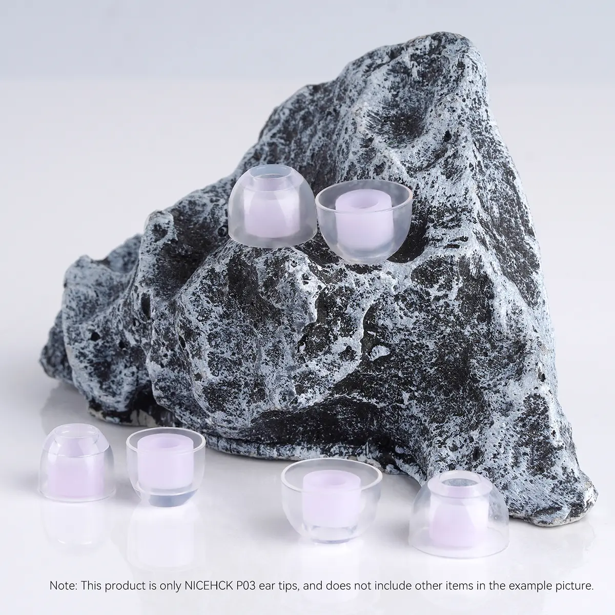 NICEHCK P03 Transparent Liquid Silicone Ear Tips Noise-canceling Soft Safe Eartips Earphone Accessories for NX8 Que Cantor IEM