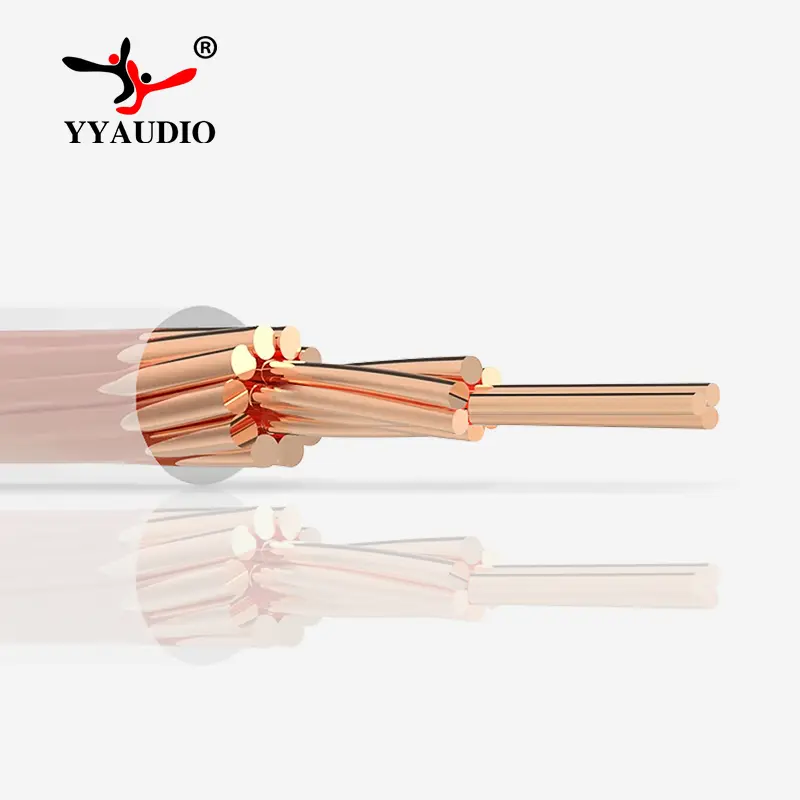YYAUDIO 7N AUX Earphone Upgrade Cable HiFi Headphone Wire Soft PVC Detachable Cord Audio Line 3.5mm Earphone Wire
